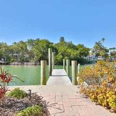 Luxury waterfront home with a heated pool and spa!